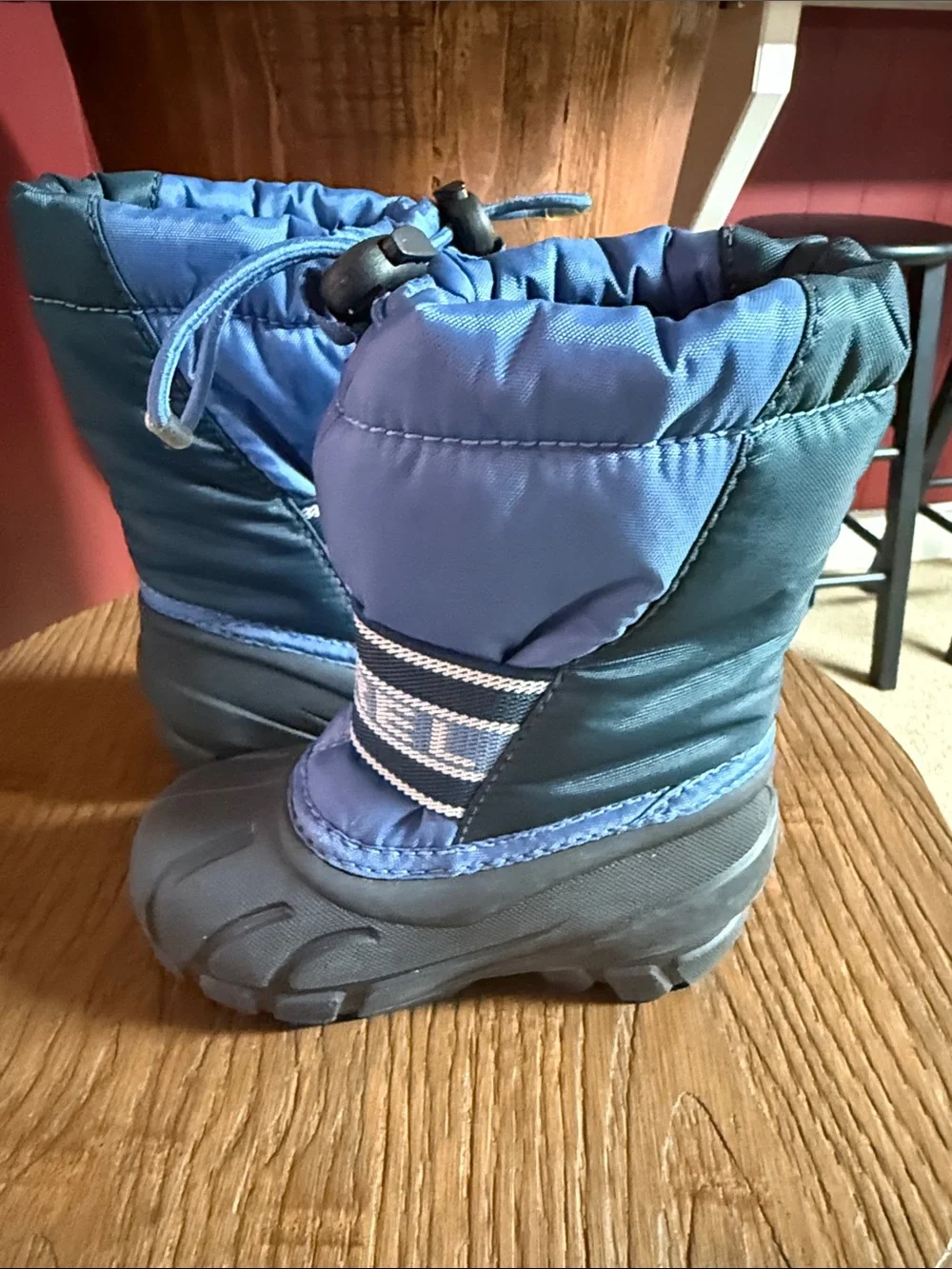 Sorel Kids Blue Pull-Cord  Snow Boots